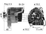 Era 210237A - Alternatore Oe 46000353 Per Doblo, Palio, Panda, Punto, Seicento, Siena, Strada