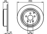 Bosch 0 986 478 435 - Oe 4246 J5 Disco Freno Per Ulysse, 806 (221), 806 Van (Af)