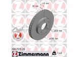 Zimmermann 200.2515.20 - Disco Freno Per Almera Tino (V10), Maxima Qx V (A33), Primera (P12), X-Trail (T30)