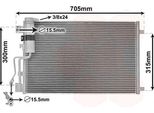 Van Wezel 13005283 - Oe 92100 JD500 Condensatore Aria Condizionata Con Essiccatore Per Qashqai +2 I (J10)