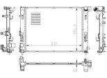Nrf 550038 - Oe 214105FA0A Radiatore, Raffreddamento Motore Per Micra V (K14)