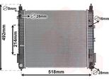 Van Wezel 33012710 - Oe 214103VD1A Radiatore, Raffreddamento Motore Per Note (E12)