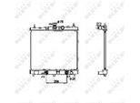 Nrf 53477 - Oe 21460AX000 Radiatore, Raffreddamento Motore Per Micra Iii (K12)