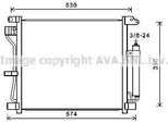 Prasco DN5403D - Condensatore Aria Condizionata Oe 921001FE0B Con Essiccatore Per Juke (F15)