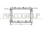 Prasco DS011R011 - Radiatore Oe 21410BC510, Raffreddamento Motore Per Micra Iii (K12), Note (E11, NE11)