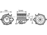 Prasco BW8458 - Motore Soffiatore Oe 3422644 Per R56, R57, R58, R55, R60, R59, R61