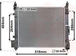 Van Wezel 33012711 - Oe 214103VS1A Radiatore, Raffreddamento Motore Per Note (E12)