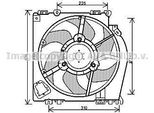 Prasco RT7542 - Ventola Radiatore Oe 21481AY610 Per Micra Iii (K12), Note (E11, NE11), Clio Ii, Clio Iii, Modus (F/JP0), Thalia I (Lb), Twingo Ii (CN0), Wind (E4M)