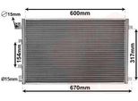 Van Wezel 13005281 - Oe 92100 JD000 Condensatore Aria Condizionata Per Qashqai +2 I (J10)