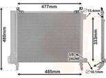 Van Wezel 13015704 Condensatore Climatizzatore Condensatore Climatizzatore Per Nissan Micra Iv (K13) + Essiccatore