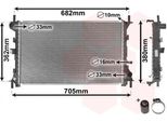Van Wezel 18002264 - Oe 1061180 Radiatore, Raffreddamento Motore Per Focus (Daw, Dbw), Focus (Dfw), Focus (Dnw)