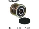 Skf Vkm 06203 - Oe 23151 1KM1A Ruota Libera Alternatore Per Qashqai +2 I (J10), Tiida (C11), X-Trail (T31)