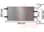 Van Wezel 43005314 - Condensatore Aria Condizionata Oe 4414580 Per Primastar (X83), Vivaro (J7), Vivaro (F7), Vivaro A (E7), Trafic Ii (Jl), Trafic Ii (Fl)