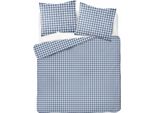 Detexpol Biancheria Da Letto In Raso 220X200 4773 B Blu A Quadri Bianchi Home Satin 54