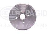 Hella 8DT 355 302-951 - Oe 432061HA0A Tamburo Freno Con Mozzo Ruota Per Micra Iv (K13)