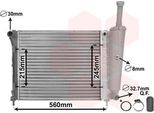 Van Wezel 17002345 - Oe 51787115 Radiatore, Raffreddamento Motore Per 500 (312), Panda, Ka (RU8)