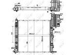 Nrf 50581 - Oe 6385012101 Radiatore, Raffreddamento Motore Per Classe V (638/2), Vito (W638)