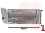 Van Wezel 17002097 - Oe 5998952 Radiatore, Raffreddamento Motore Per Panda