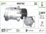 Valeo 699102 - Compressore Aria Condizionata Oe 1854144 Per Astra G, Vectra B (J96), Frontera B (U99)