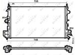 Nrf 53074 - Radiatore Oe 51773281, Raffreddamento Motore Per Croma, Vectra C (Z02), Signum (Z03)