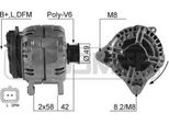 Era 210567A - Alternatore Oe 23100 00QA5 Per Primastar (X83), Vivaro A (E7), Vivaro A (X83), Vivaro (F7), Vivaro (J7), Laguna Ii, Vel Satis (BJ0), Trafic Ii (El), Trafic Ii (Fl), Trafic Ii (Jl)
