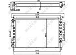 Nrf 58219 - Radiatore Oe 46417050, Raffreddamento Motore Per Palio, Siena, Strada