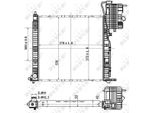 Nrf 53177 - Oe 6385013401 Radiatore, Raffreddamento Motore Per Classe V (638/2), Vito (W638)