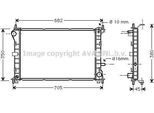 Prasco FD2265 - Oe 1061191 Radiatore, Raffreddamento Motore Per Focus (Dnw), Focus (Daw, Dbw), Focus (Dfw)