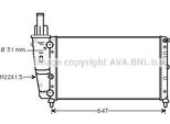 Prasco FT2141 - Oe 7741913 Radiatore, Raffreddamento Motore Per Punto