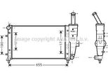 Prasco FTA2281 - Radiatore Oe 51714679, Raffreddamento Motore Per Punto