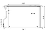 Mahle Ac 947 000S - Oe 2305010054 Condensatore Aria Condizionata Per Sl (R230)