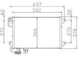 Mahle Ac 304 000S - Condensatore Aria Condizionata Oe 7700434383 Per Scenic I, Megane I, Megane Scenic