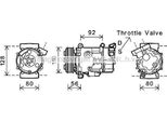 Prasco BWK416 - Compressore Aria Condizionata Oe 2758145 Per R56, R57, R55, R60, R58, R61, R59