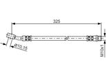 Bosch 1 987 476 394 - Oe 13131296 Bremsschlauch FüR Meriva (X03)