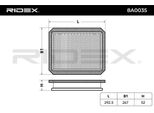 Ridex 8A0035 - Filtro Aria Oe 13271040 Per Astra H, Astra (A04), Zafira B