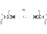 Bosch 1 987 476 030 - Oe 90 445 758 Bremsschlauch Per Vectra B (J96), Tigra (S93)