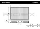 Ridex 424I0054 - Oe 13175554 Filtro Aria Per Zafira A, Astra H, Astra (A04), Astra G