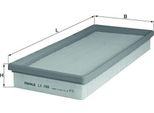 Filtro Aria Mahle Lx 799 Per Ford Mondeo Ii (Bap) Cartuccia Filtrante