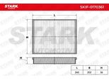 Stark SKIF-0170361 - Filtro Aria Abitacolo Oe 5128 504 Per Galaxy (WA6), Grand C-Max, Focus Iii, Focus C-Max (DM2), C-Max, Gt, Kuga I, Kuga Ii, Mondeo Iv, S-Max (WA6), Tourneo Connect, Transit Connect, V40 (525, 526)
