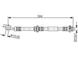 Bosch 1 987 476 995 - Tubo Freno Oe 46210 BU71A Per Almera Tino (V10)