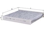 Mahle Lak 220 - Oe 1253220 Filtro Aria Abitacolo Per C-Max, Focus C-Max (DM2), Galaxy (WA6), Kuga I, Mondeo Iv, S-Max (WA6)