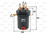 Valeo 587557 - Filtro Carburante Oe 7701063613 Per Grand Scenic Ii (Jm), Megane Ii, Scenic Ii