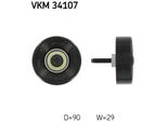Skf Vkm 34107 - Puleggia Folle Oe 1079393, Cinghia Multipla Con Nervatura A V Per Fiesta V, Focus (Daw, Dbw), Focus (Dnw), Focus (Dfw), Tourneo Connect, Transit Connect