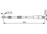 Bosch 1 987 476 455 - Bremsschlauch Oe 13 136 715 Per Astra H, Astra (A04), Zafira B, Meriva B (S10)