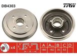 Trw DB4303 - Tamburo Freno Oe 09208531 Per Agila A
