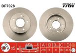 Trw DF7028 - Disco Freno Oe 43206 2Y503 Per Maxima Qx V (A33)