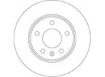 Trw DF6915 - Disco Freno Oe 93188707 Per Zafira B