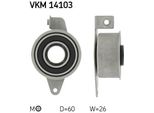Skf Vkm 14103 - Oe 1005822 Puleggia Tenditore, Cinghia Di Distribuzione Per Orion Iii (Gal), Mondeo Ii, Fiesta Iv, Fiesta Iii, Escort Vii, Escort Vi, Escort V