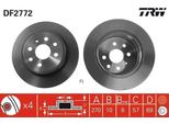 Trw DF2772 - Disco Freno Oe 90512909 Per Vectra B (J96)