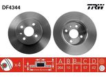 Trw DF4344 - Disco Freno Oe 5 69 116 Per Astra H, Combo, Combo Tour, Meriva (X03)
